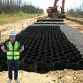 Gravel Stabilizer Plastic HDPE Geocell Dirt Locker Paving Pour Route Shandong for Garden with Textured Surface Cellular
