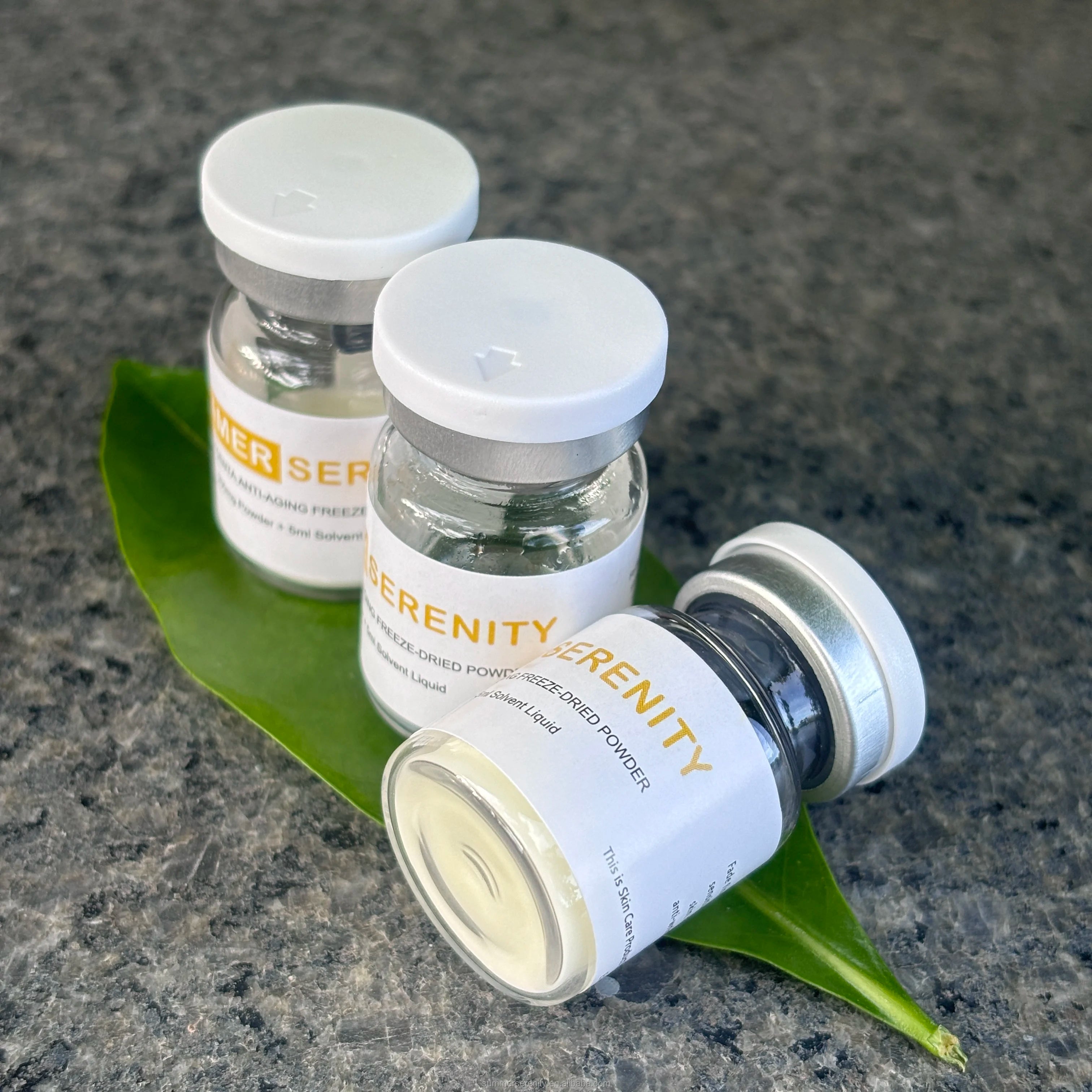 Sheep Placenta Extract Wrinkles Remover Skincare Powdered Essence 5ml Anti-ageing Face Firming Lifting Frozen Powder Serum
