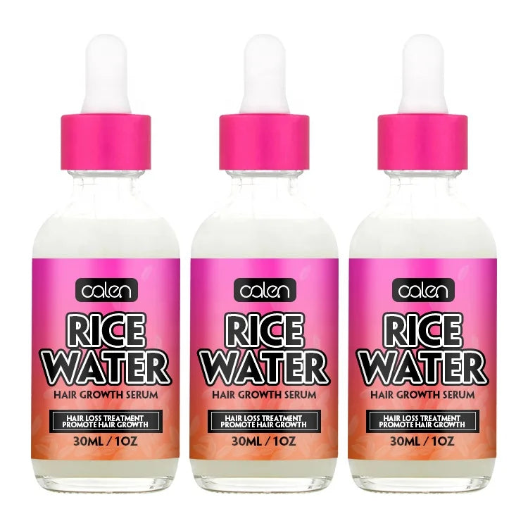 Oalen Private Label Strengthen Against Split End Promote Hair Growth Rice Water Hair Growth Serum