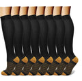 Nylon Mid Tube Compression Socks Professional Copper Socks Sole Copper High Stretch Compression Socks