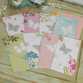 2025 Premium Flower Style Handmade Festival Universal Blessing Card Creative Paper Thank You Card with Best Wishes