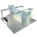 20x20 ft Modern Modular LED Backlit Tension FabricBackdrop Display Stand Promotional Tradeshow Expo Sales Exhibition Booth