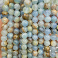 Loose Crystal Gem Stone Beads Wholesale 6mm 8mm 10mm Natural Blue Calcite Beads for Jewelry Making