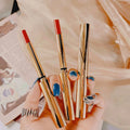 Lip Beauty Makeup Waterproof Lasting Moisturizing Silky Red Velvet Matte Golden Bar Lipstick