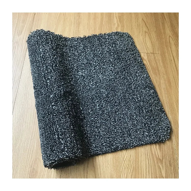 Wholesale Custom Microfiber Bathroom Mat Non-Slip Backing Minimalist Wave Design