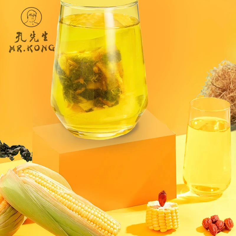 Corn Silk Blended With Mulberry Leaf Tea Herbs Tea Bags Blends Cassia Seeds Burdock Honeysuckle Flavored Herbal Teabag