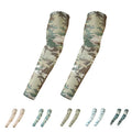 Sunscreen Camouflage Ice Silk Sleeves Summer Outdoor Tactical Arm Guards Riding Fishing Shading Ice Cool Breathable Ice Sleeves