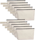25*13*4.5cm Bulk Multipurpose Small Makeup Pouch for Purse Portable Zipper Blank Toiletry Pouch Organizer DIY for Women MegaBDM
