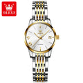Olevs 6632 Best Original Custom logo Designer Girls Waterproof Stainless Steel Women's Set Automatic Mechanical Watches