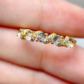 Factory Supply 925 Sterling Silver Aquamarnie Flat Ring for Women Classic Engagement Designer Brand for Wedding and Party