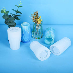 3 Types of Vase Silicone Mold Mirror Resin Pendant & Silicone Flower Arrangement Cake Tools Product