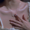 Lateefah OEM Korea S925 Sterling Silver Star Necklace Pentagram Flash Zircon Clavicle Chain Necklace for Wedding