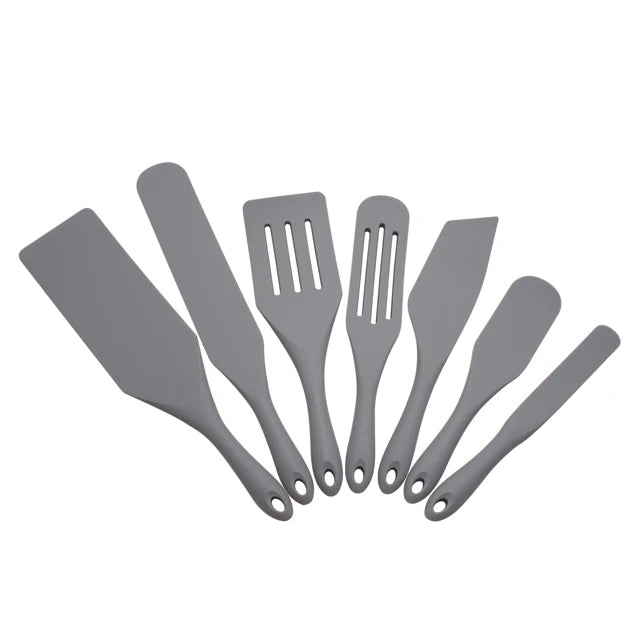 Nonstick 7 Pcs Set Silicone Kitchen Utensils Support Silicone Turner Home for Spoon and Newest Silicone Kitchen Cooking 1000sets