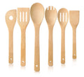 5-Piece Eco-Friendly Bamboo Cooking Tool Set with Spatula and Kitchen Utensils