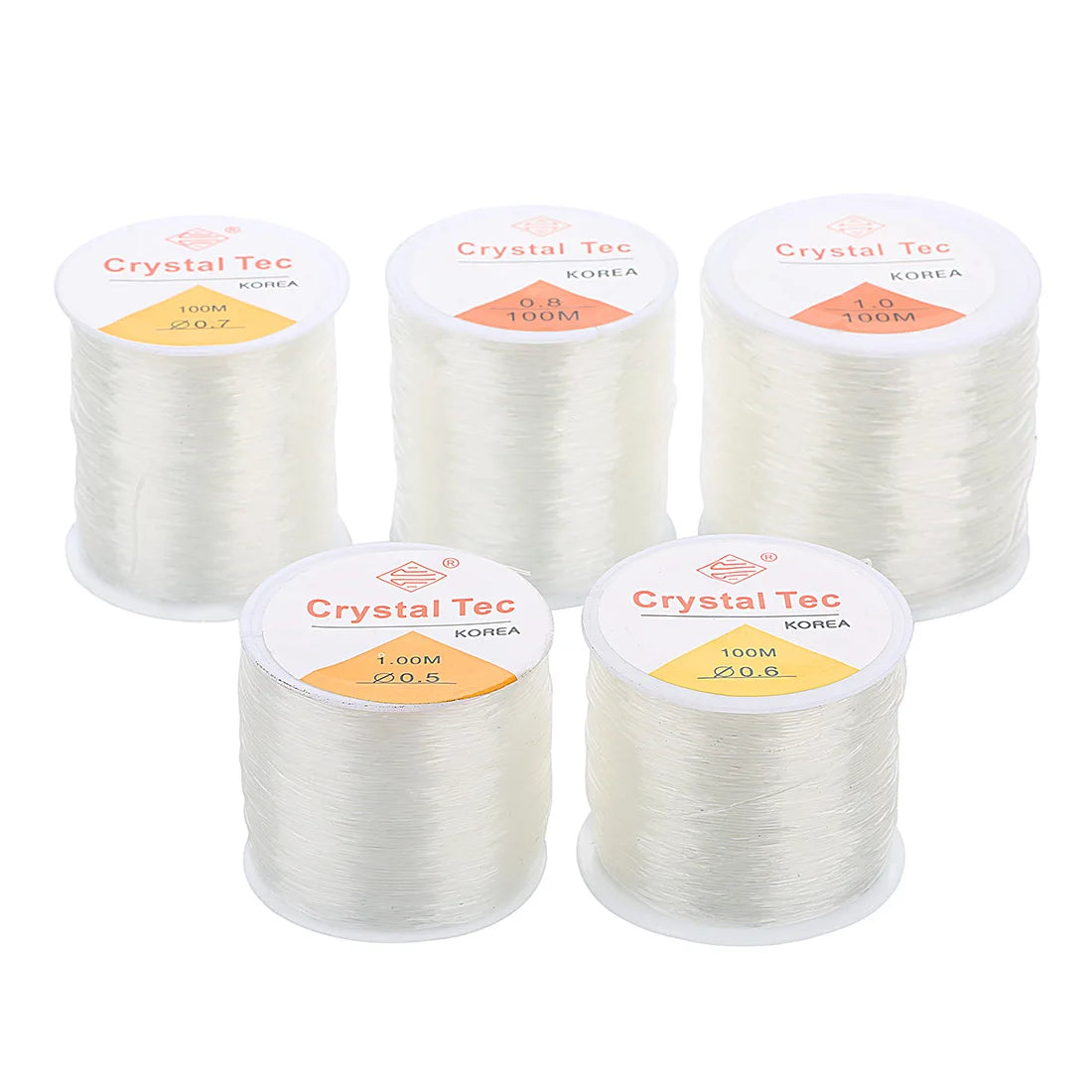 7 Sizes DIY 100 Meters Roll Transparent Thread for Making Beads Bracelet Elastic Cord