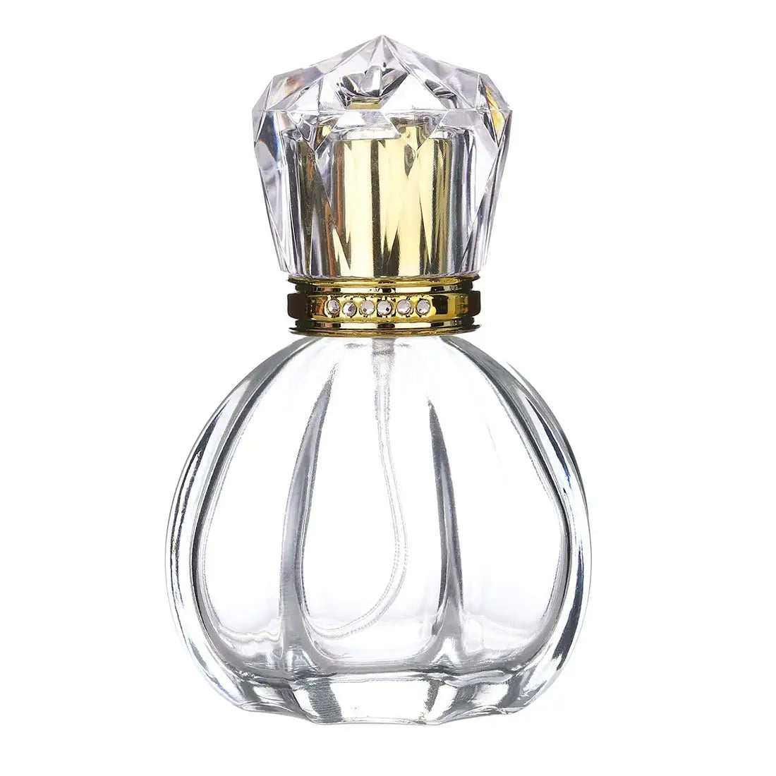 30ml 50ml Luxury Non-Spill Rectangle Shape Fragrance Sprayer Atomizer Hot Stamped Screw Cap Empty Perfume Glass Bottle Women