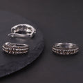 W0391 Wholesale Custom Mother's Jewelry Rhodium Plated S925 Silver Smoky Quartz Custom Statement Designs Dark Color Jewelry Set