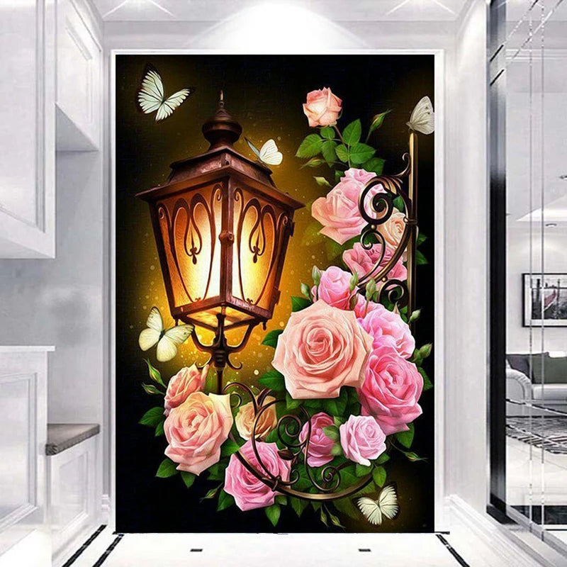 5D Landscape Diamond Painting Full Drill Diamond Beads Canvas Crafts Home Bedroom Decoration Wall Art Painting Embroidery Kits