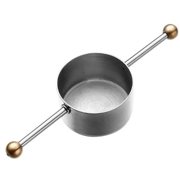30ML Stainless Steel Practical High Accuracy Double Bead Bartender Drink Measuring Cup Jigger for Bar