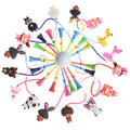 Korea Hot Sale PVC Cartoon Pattern Handmade Rope Golf Tees Made of Plastic and Rubber Prevents Loss