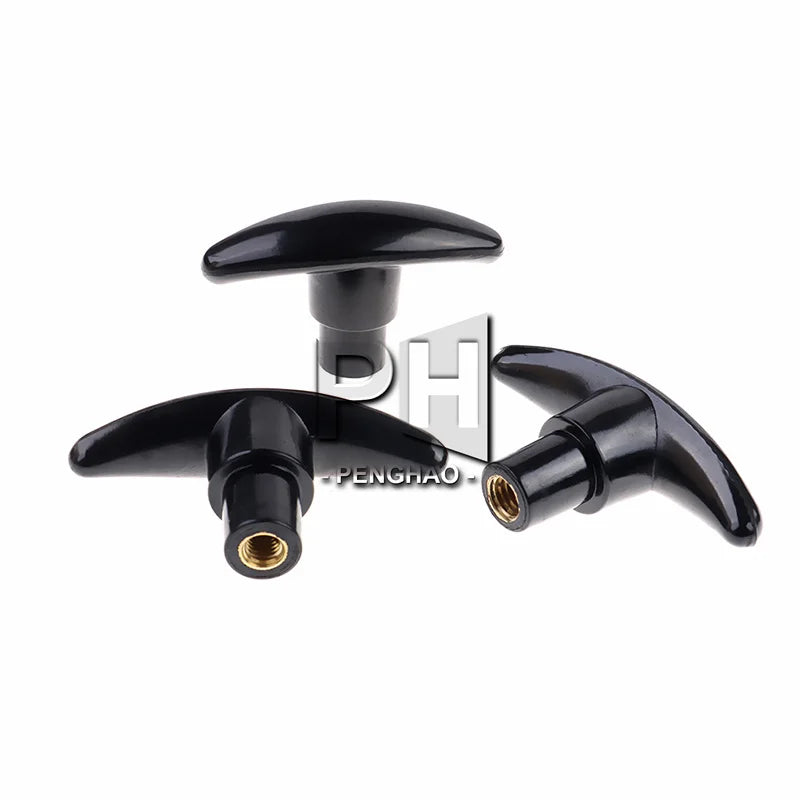 M6 M8 M10 Male Thread T Shaped Head Clamping Nuts Knob for Industry Equipment Plastic Carbon Steel Galvanization