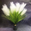 O-P609 Wholesale High Simulation Reed Tail Grass Landscaping Five Forks Pampas Grass Bundle for Home Wedding Decoration