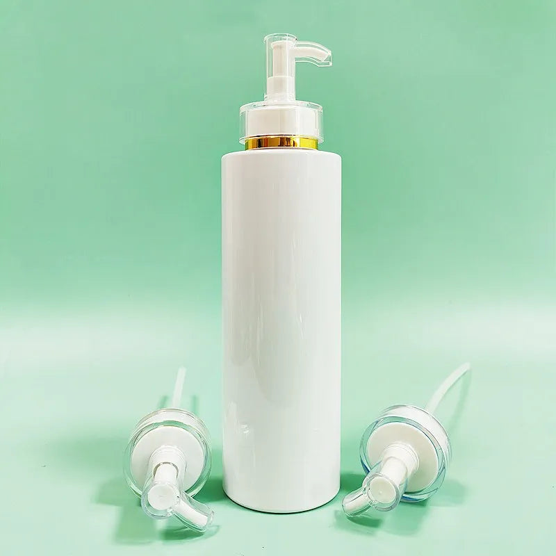 Empty Clear White PET 250ml 300ml 500ml Shampoo Shower Gel Lotion Pump Bottles for Shampoo and Conditioner Bottles Hair Care