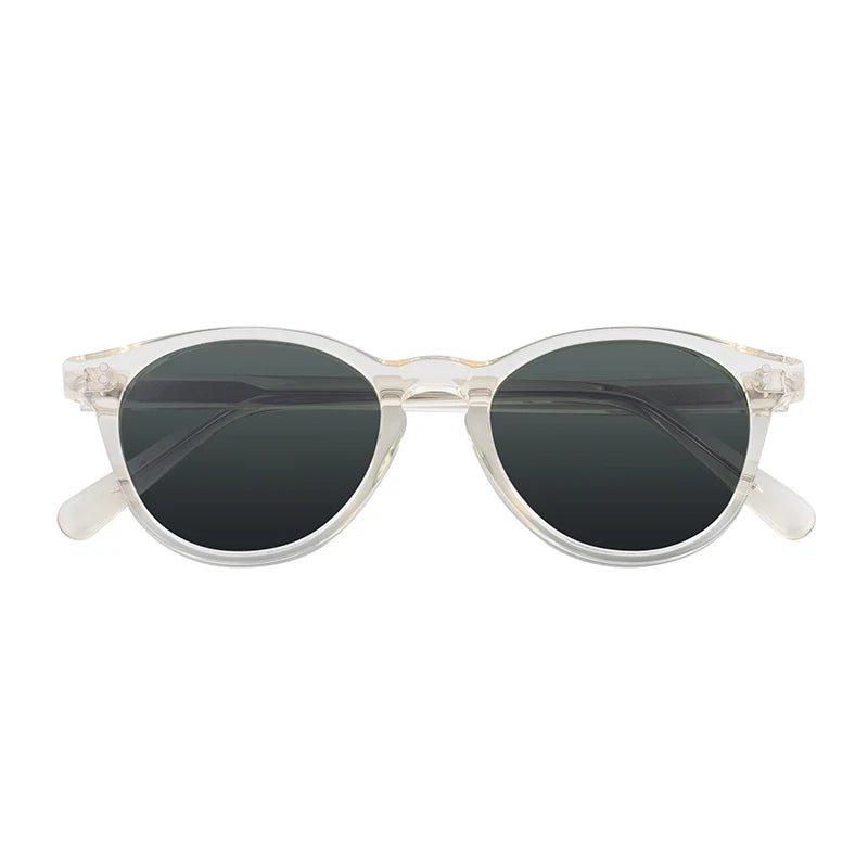 Popular Classical Polarized Transparent Frame Clear Sun Glasses Acetate Sunglasses for Lady