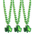 Haiwin Party Irish Festival St Patricks Day Beads Accessories Green Shamrock Necklace for St. Patrick's Day Gifts