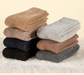 European English  Patchwork Thermal Warm Merino Wool Thick Socks Men Women for Winter
