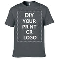 Premium Men's Short Sleeve T-Shirt Custom Logo Cotton Streetwear Manufacturer's Sublimation Printing Blank Plus Size Knitted