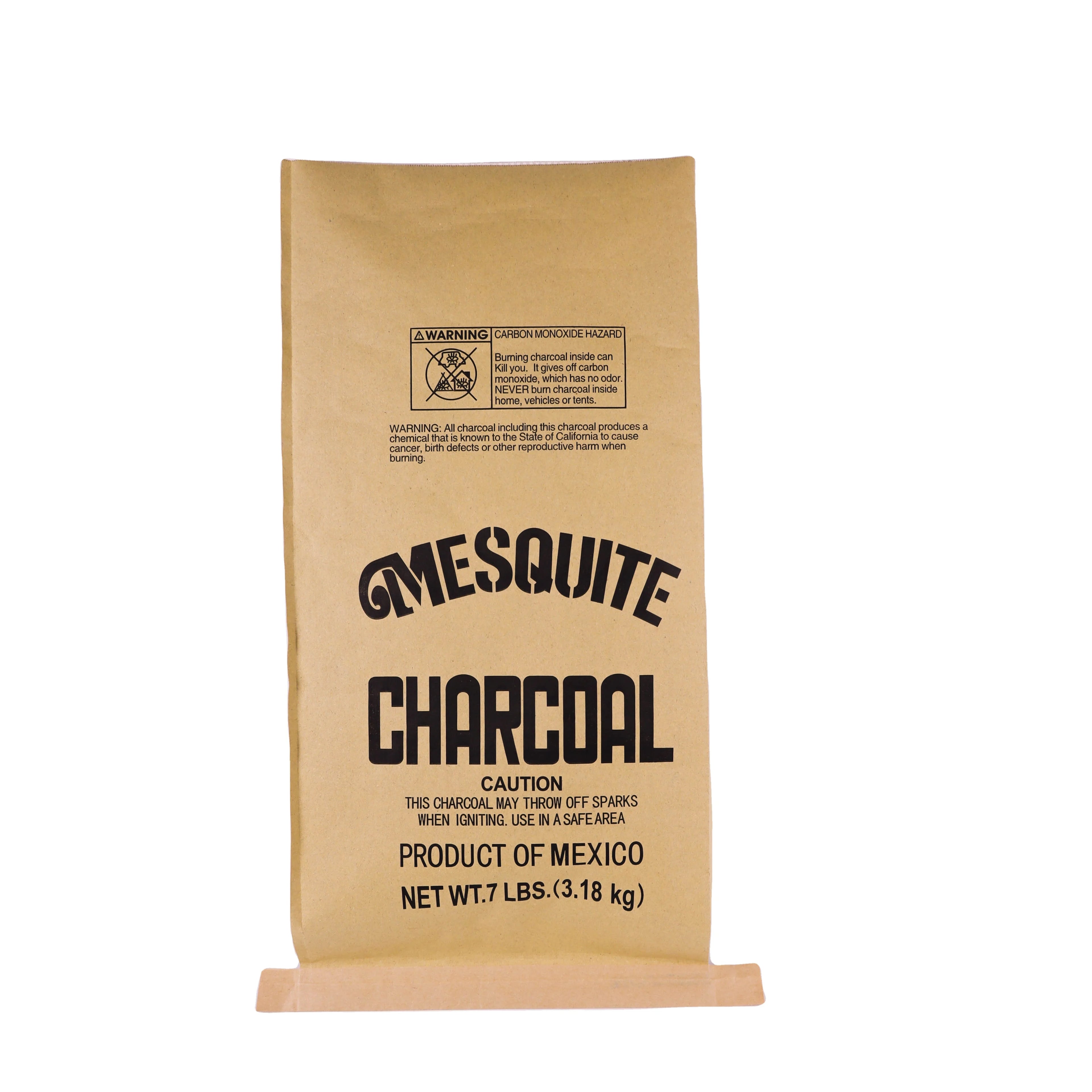 Heat Seal Paper Laminated PP Woven Coal Package Charcoal Bags 5 kg Custom