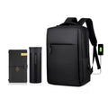 Original New Factory Black Personalized Notebook Travel Laptop Backpack Insulated Water Bottles Business Gift Set Promotion
