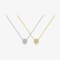 FUAMAY Fine Jewelry 925 Sterling Silver Necklace Half Hollow Ball Necklace With Zircon
