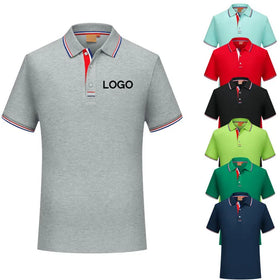 Unisex Short Sleeve for Polo T-Shirts Custom Printed Logo Cotton Men's for Polo Shirt with Embroidered Technics for Election Cam