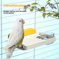 Parrot Bird Eco-Friendly Multifunctional Bowl Detachable Jumping Table Water Feeding Play Nest Toy for Hamsters Solid Plastic