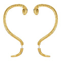 High Quality 18K Gold Plated Brass Jewelry Snake Winding Shape Accessories Hip Hop Earrings E211230
