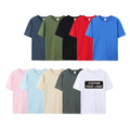 High Quality Low Oem Moq 240gsm 100% Cotton TShirt Custom Brand Print logo Blank Plain Plus Size Men's T Shirts