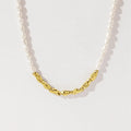 Nagosa Dainty 925 Sterling Silver 18k Gold Vermeil Real Freshwater Pearl Necklaces for Women