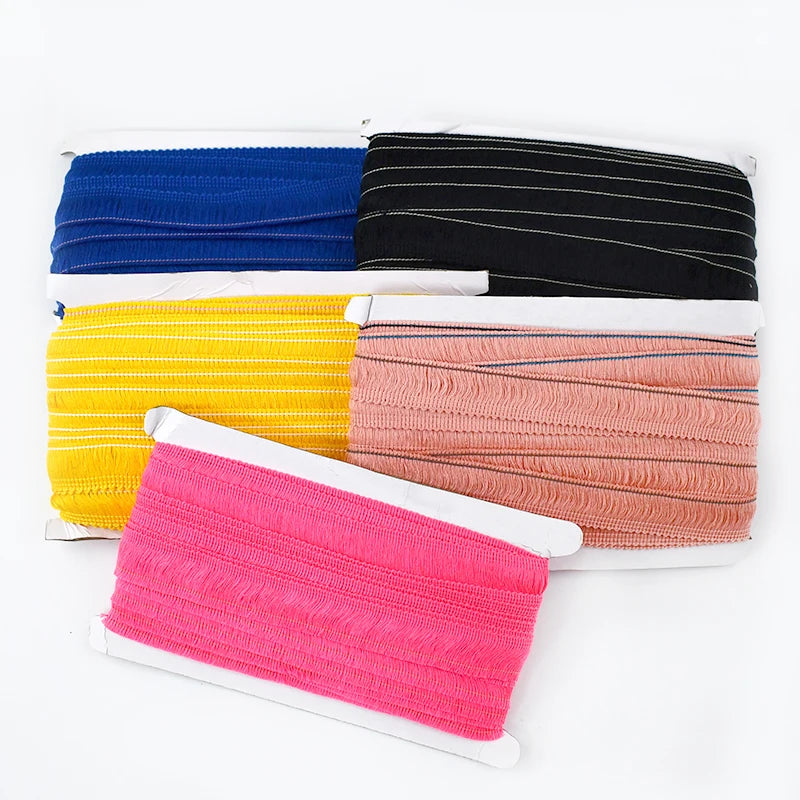Deepeel KY588 2.5cm Elegant Clothing Sewing Accessories Sustainable Decorative Garment Trim Tassel Ribbon Lace for Shoes Bags