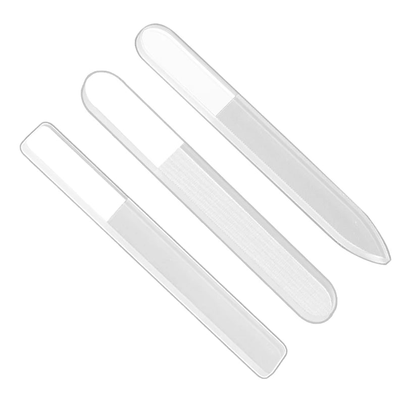 Shiner Nail File Nano Polisher Technology Glass Washable Customized Premium Professional 9cm Crystal Single Rectangle Nail File