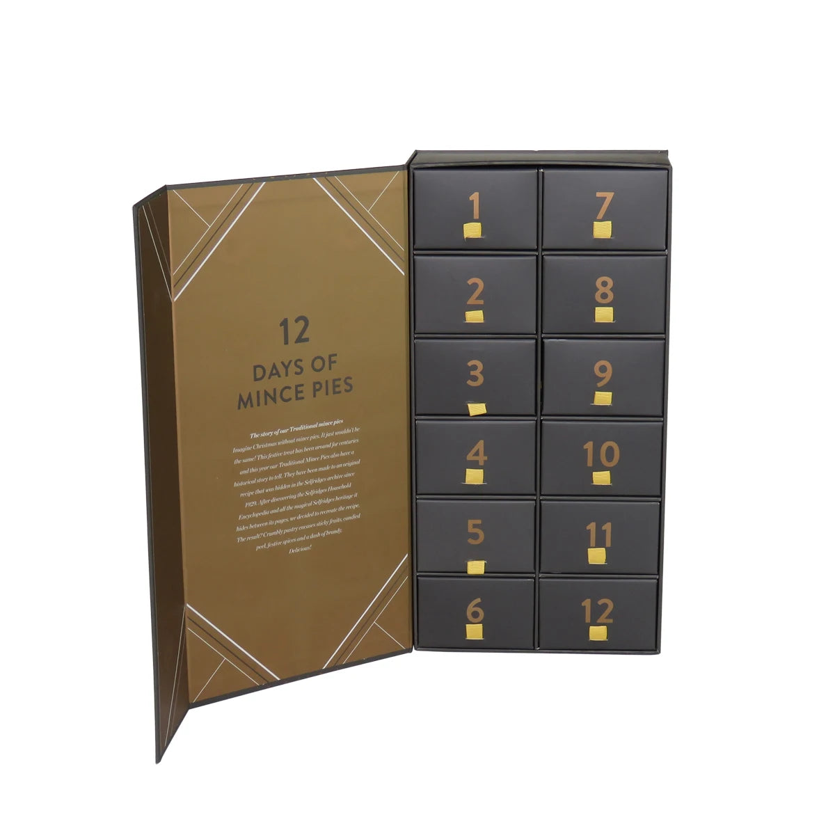 Luxury Kraft Paper Christmas Advent Calendar Box Custom Cardboard Gift Cosmetic Hair Packaging Glossy Lamination Recyclable
