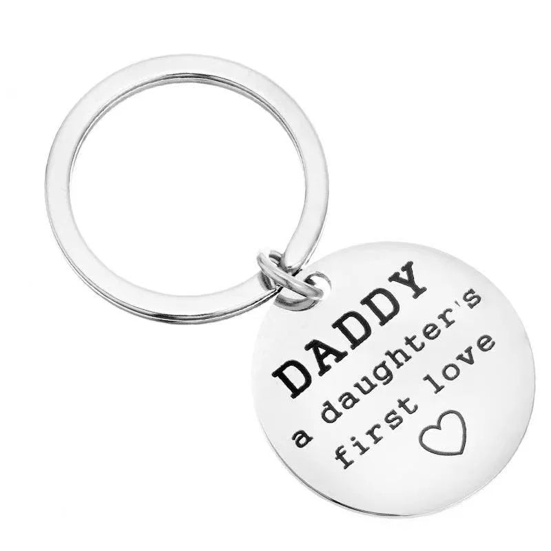 Stainless Steel Cartoon Personalized Father's Day Keychain Gifts for Men-Dad Keychain Accessories