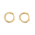 Nagosa 925 Sterling Silver 18k Gold Vermeil Cubic Zirconia Hoop Earrings for Women