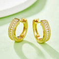 Superior Workmanship Huggie Silver 925 Moissanite Hoop Earrings High-End Jewelry Hip Hop Moissanite Hoop Earrings