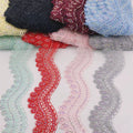 Wholesale Wide 5cm  High Quantity Rhinestone Lace Trim for Wedding Dress Decoration