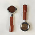 Factory Selling 58mm Stainless Steel Ring Bottomless Coffee Portafilter with Wood Handle