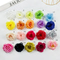 Wholesale Cheap Silk 8cm Roses Head Cake Flowers Artificial Rose Flower Head for Flower Wall