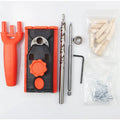 25pc Woodworking Pocket Hole Jig Straight/Inclined Hole Drill Locator Manual Pilot Wood Drilling Dowelling Set