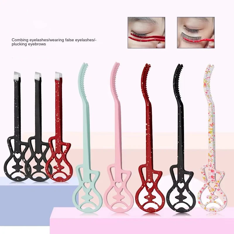 2025 New Style Professional Eyelash Tweezers Custom Logo Stainless Steel False Eyelash Applicator Durable Anti-Static Tweezers